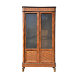 Marquetry and bronze showcase