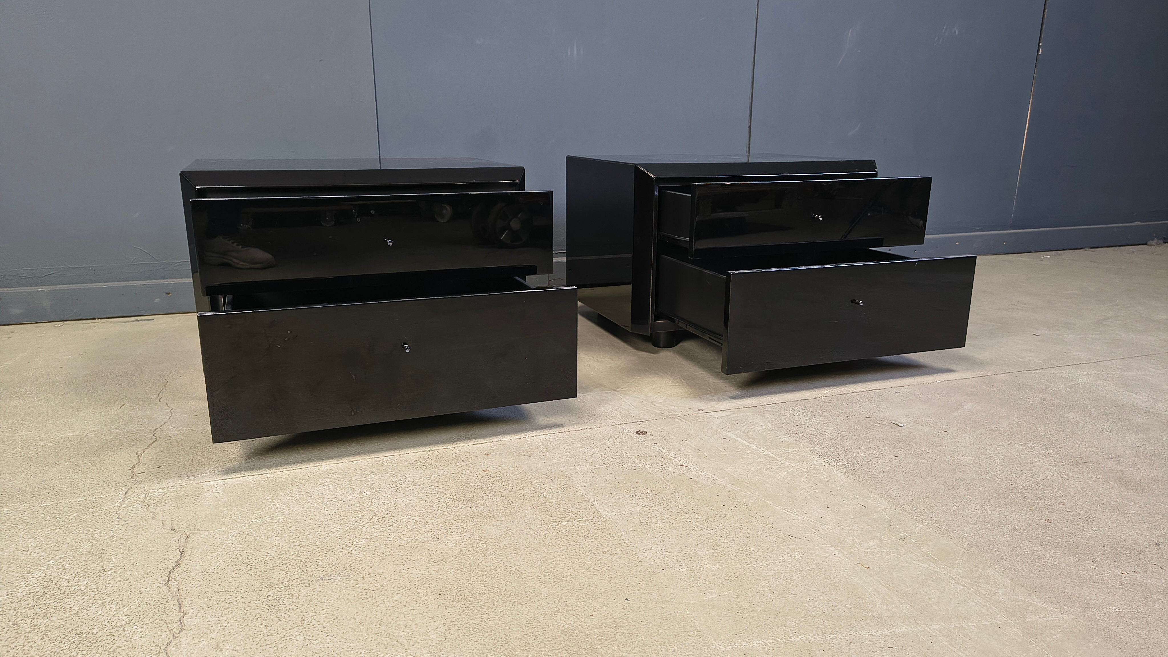 Pair of bedside cabinets by Interlubke, 1970s