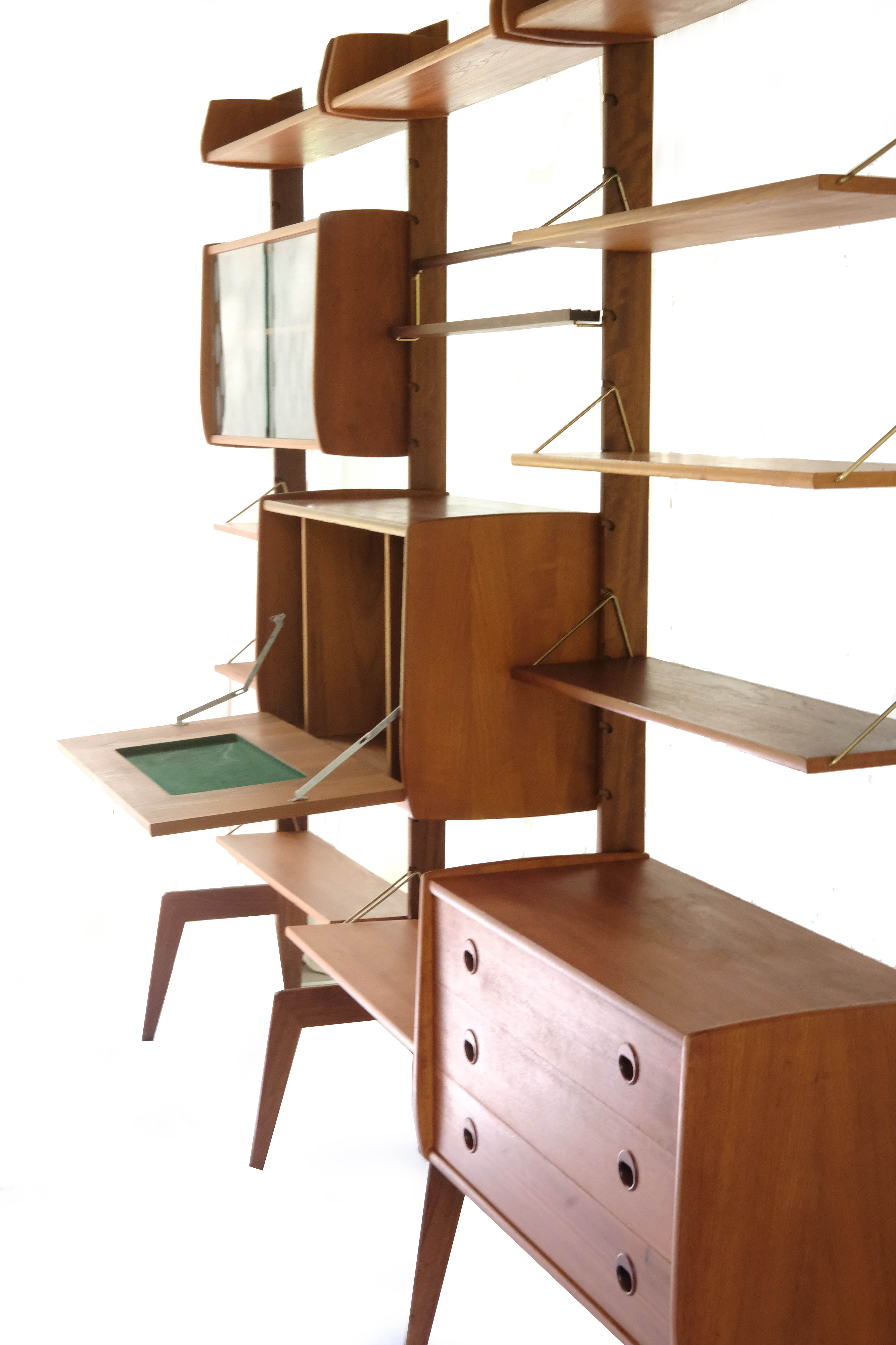 Wall Unit by John Texmon, 3 Modules, Norway, 1960s