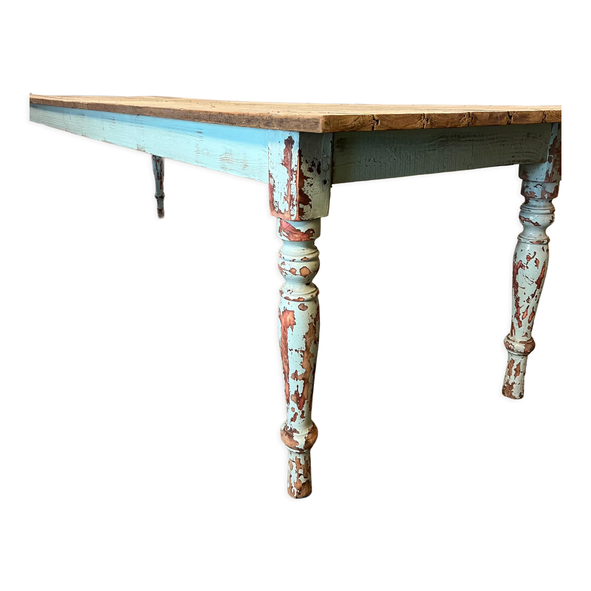 Fir draper table patina mint water