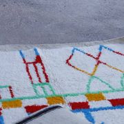 Handmade natural wool rug 250cm x 150cm