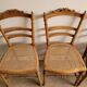 Lot de 4 chaises volantes Louis XVI