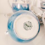 Japanese coffee set 10 cups, milk jar, sugar pot