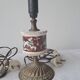 Paire de lampes vintage laiton/ céramique