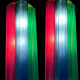 Pop Art Multicolored Glass Tronchi Sconces Set of 2 1970’s