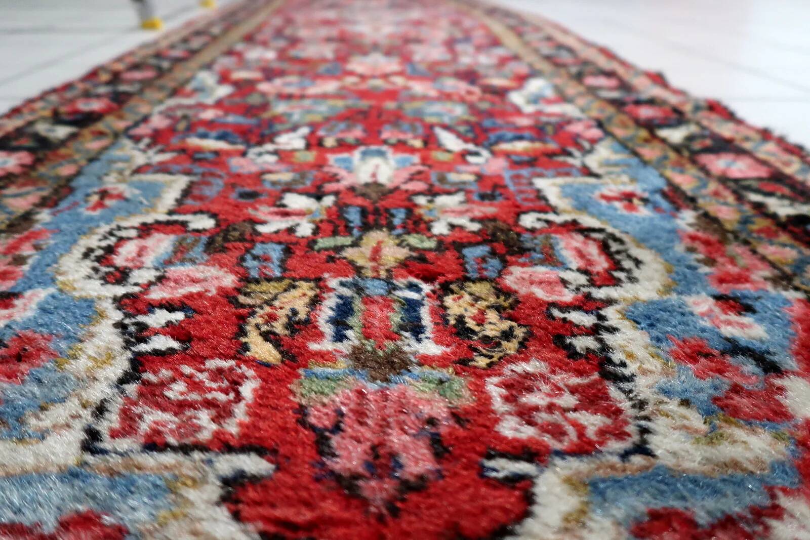 Antique Persian Hamadan runner 75 cm x 315 cm 1920s - 1C1233