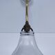 porcelain wall light brass glass holopane early 20th century