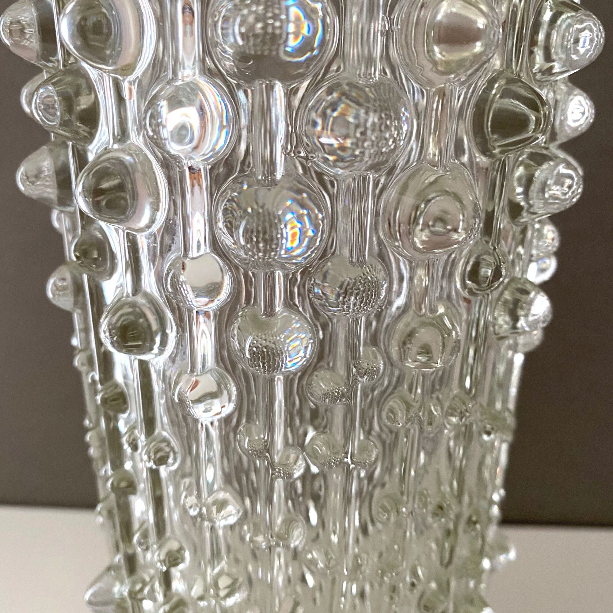 Candle Wax vase by Frantisek Peceny ed. Sklo Union, 1970s