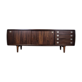 Buffet vintage en palissandre danois H.P. Hansen, meuble TV des années 60.