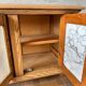 TV cabinet in solid pitch pine - 1960s