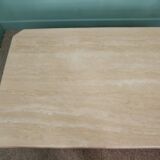 80's travertine coffee table