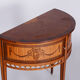 Restored Biedermeier Side Table, Walnut, Maple, Unique Marquetry, France, 1850s