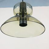 Suspension lamp made of rare glass from Limburg, 1970s