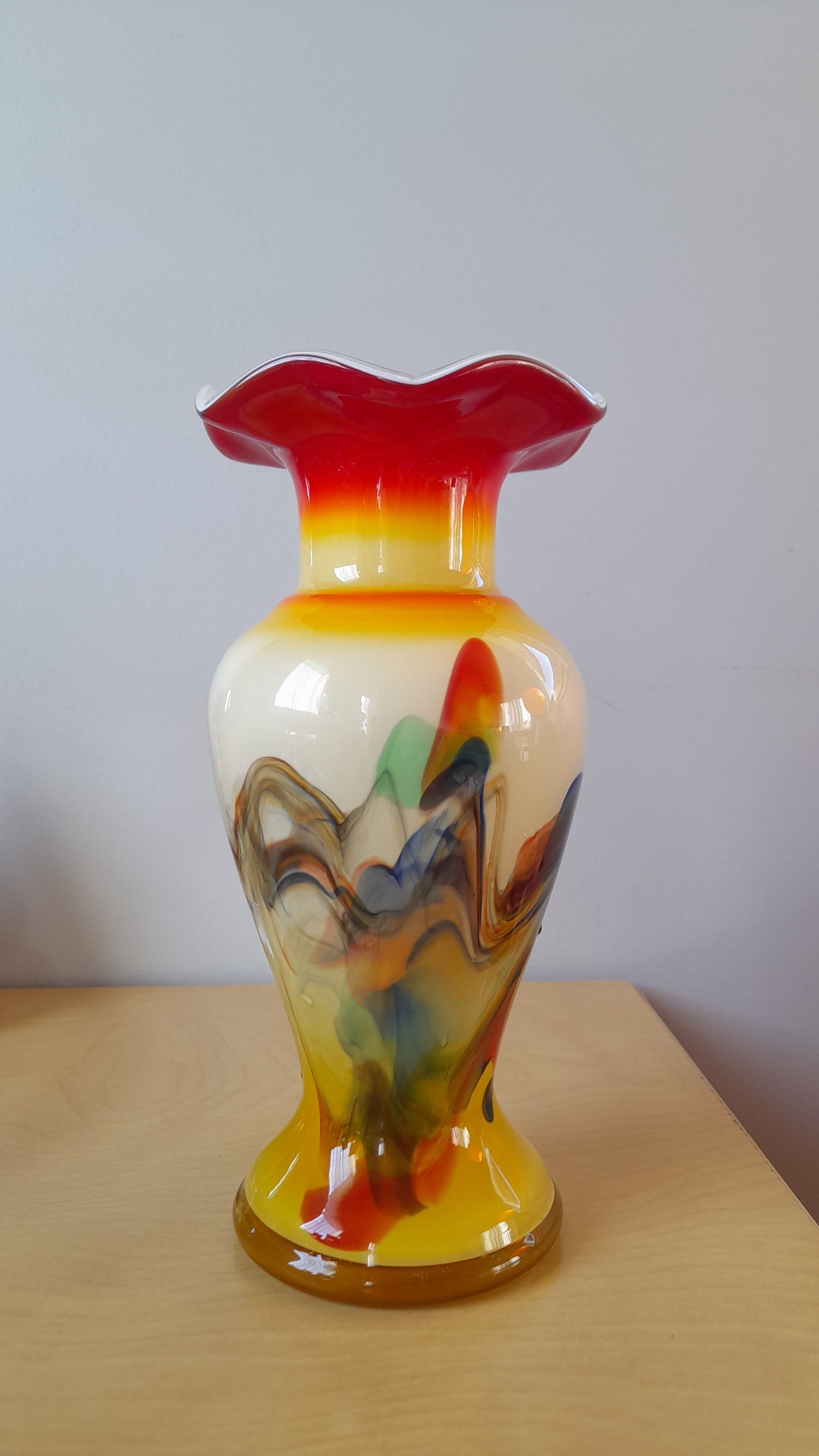 70s opaline vase