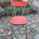 Red formica chair