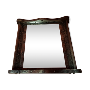 ancien miroir bois