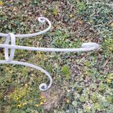 Old iron garden table