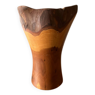Wooden vase