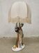 Vintage Italian ceramic heron table lamp keramiek