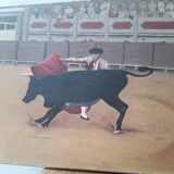 Peiture scene de corrida Andre Chatenet