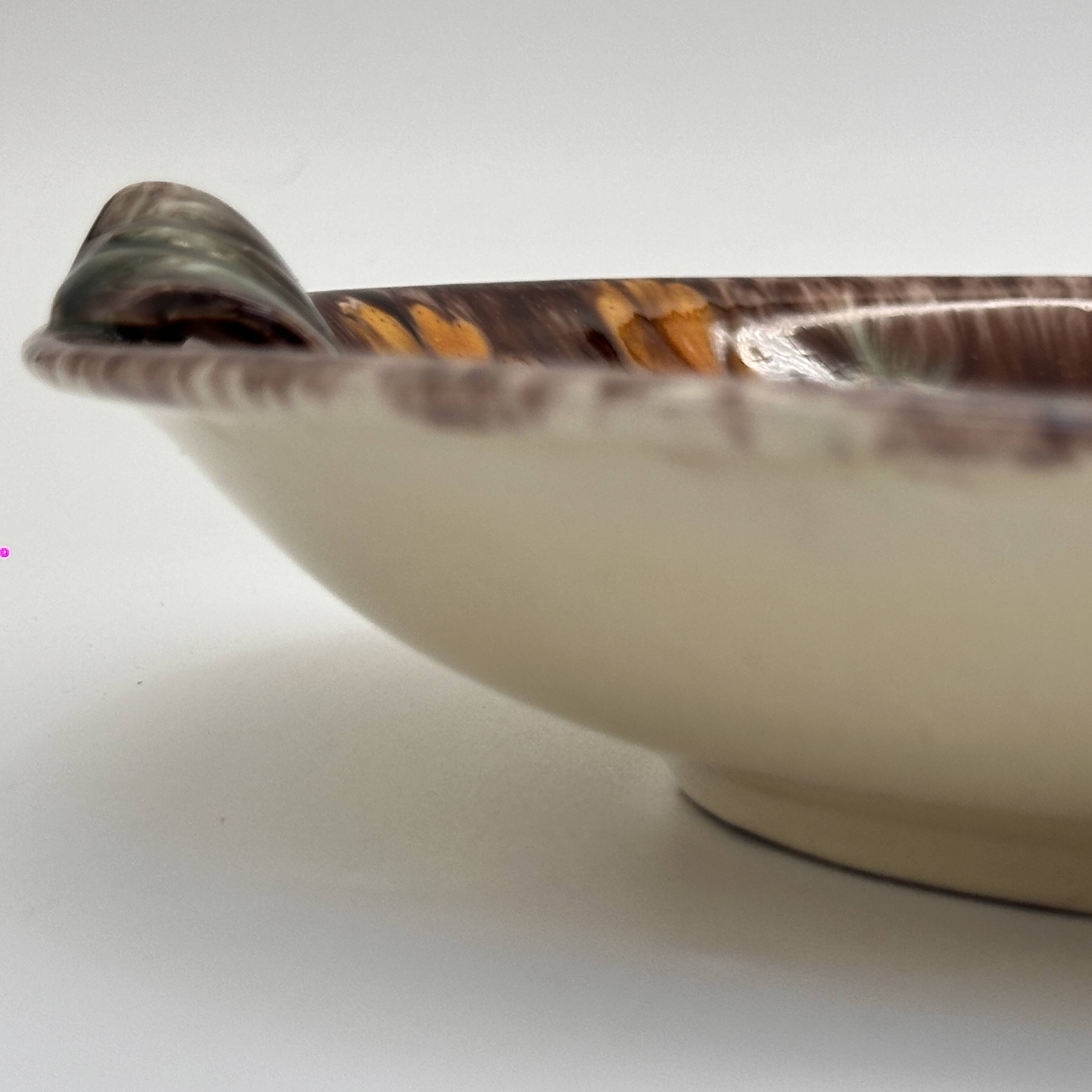 Jaseba tray, majolica, glazed ceramic, germany 1970s