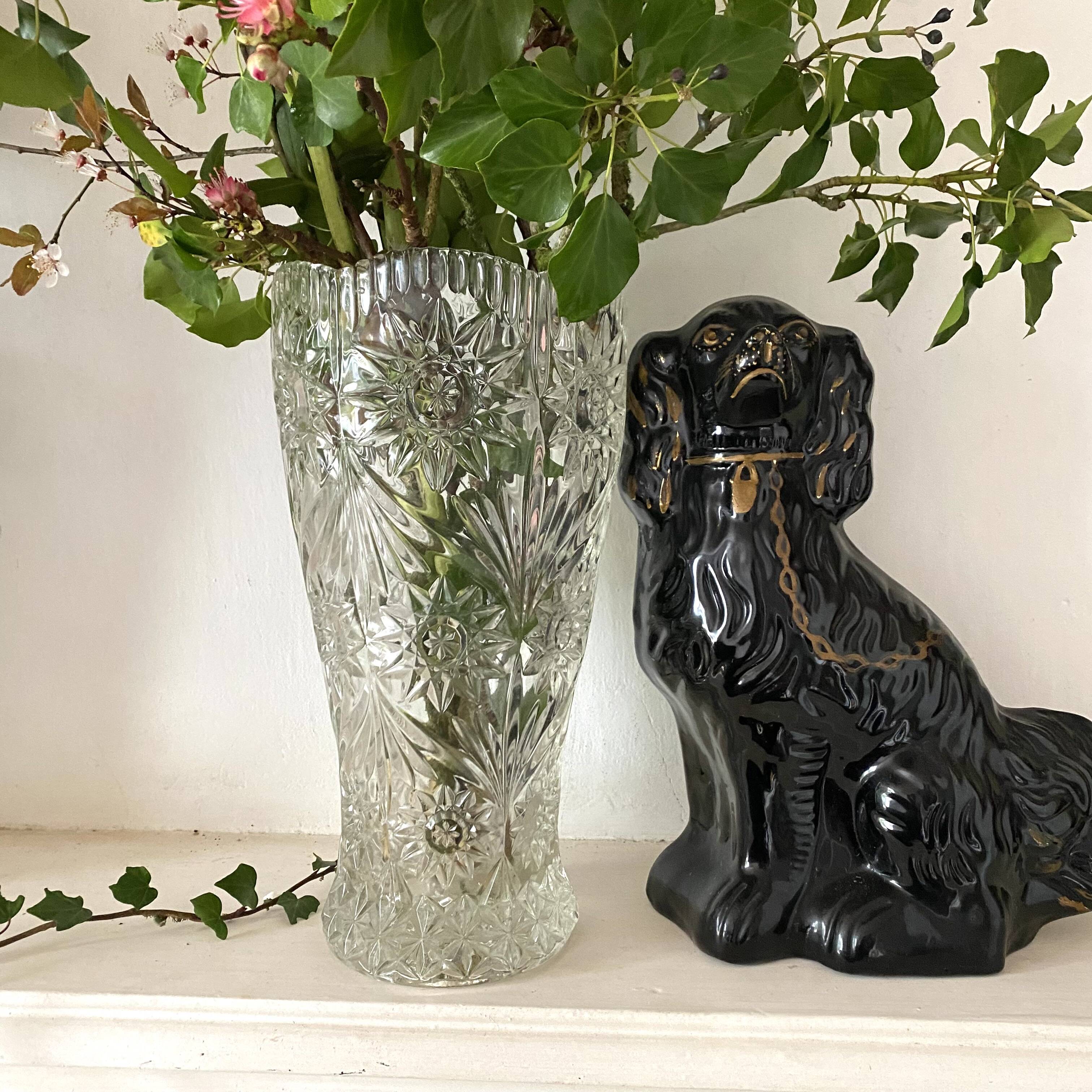 Paire de chiens en céramique dit strafforshire dogs
