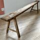 Oak farm bench
