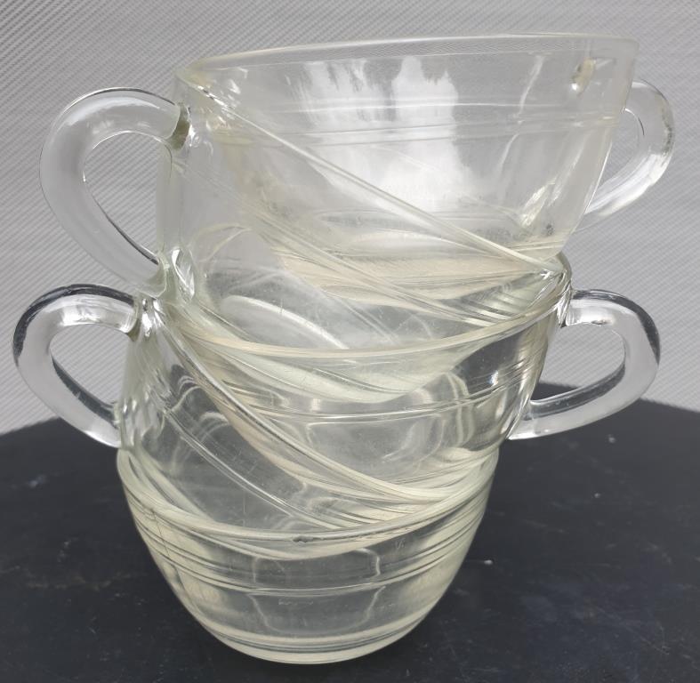 Set 11 cup vintage Duralex transparent glass
