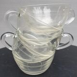 Set 11 cup vintage Duralex transparent glass