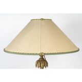 Carved wooden lamp, old candle holder, 19th century, Napoleon III period.