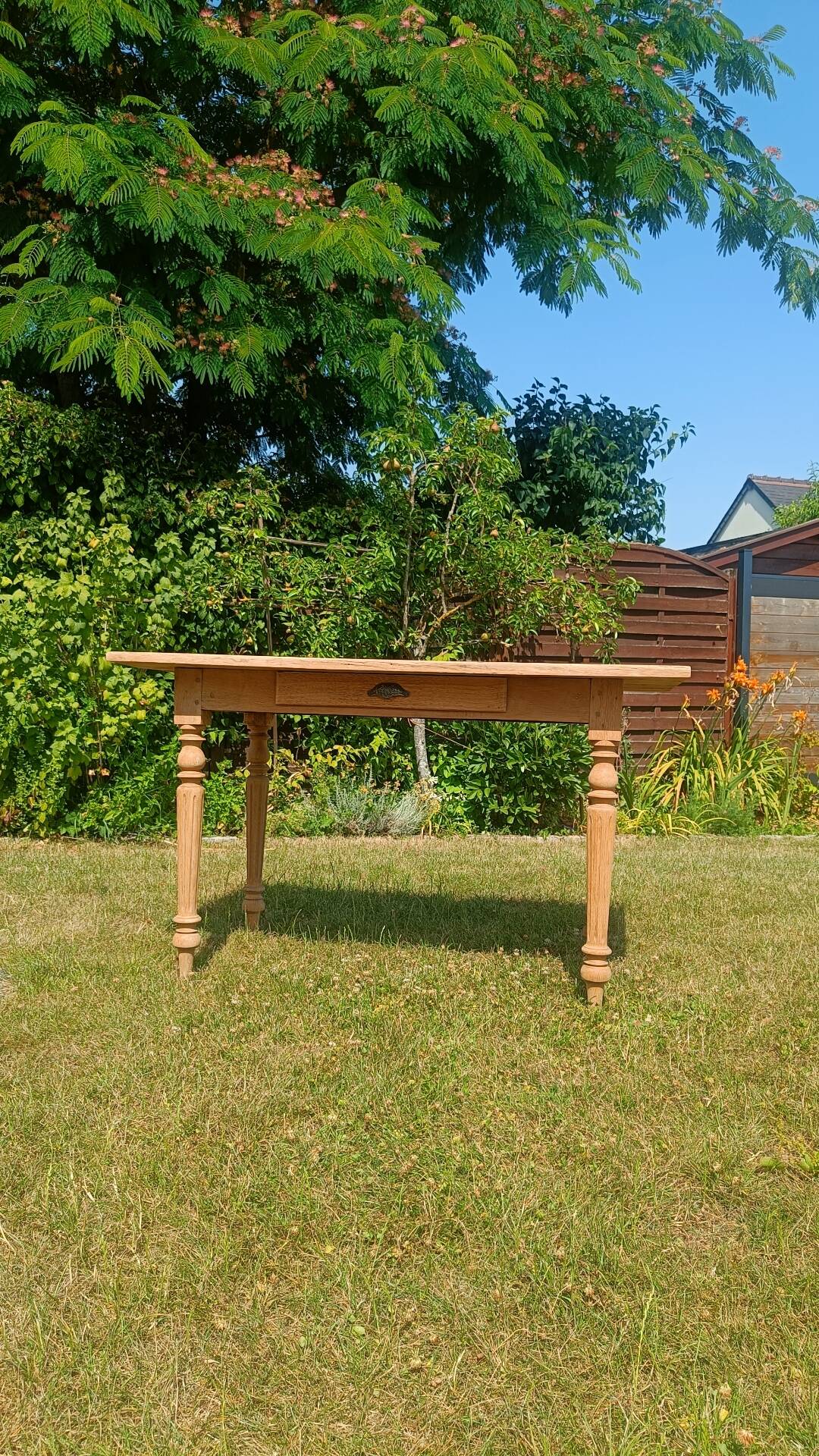 Oak farmhouse table