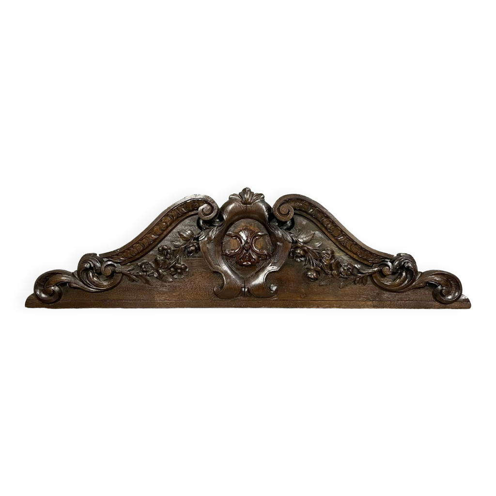 Fronton De Porte Ange Noir – Résine Dorée, Décoration Tête De Lit Ou Dessus De Porte