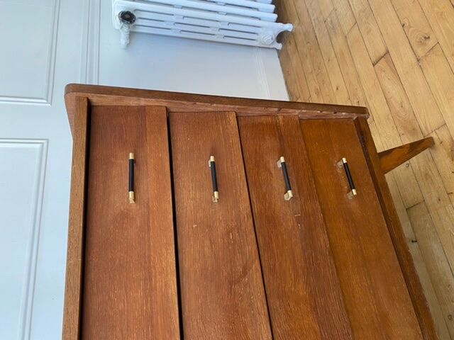 chest of drawers vintage feet compass