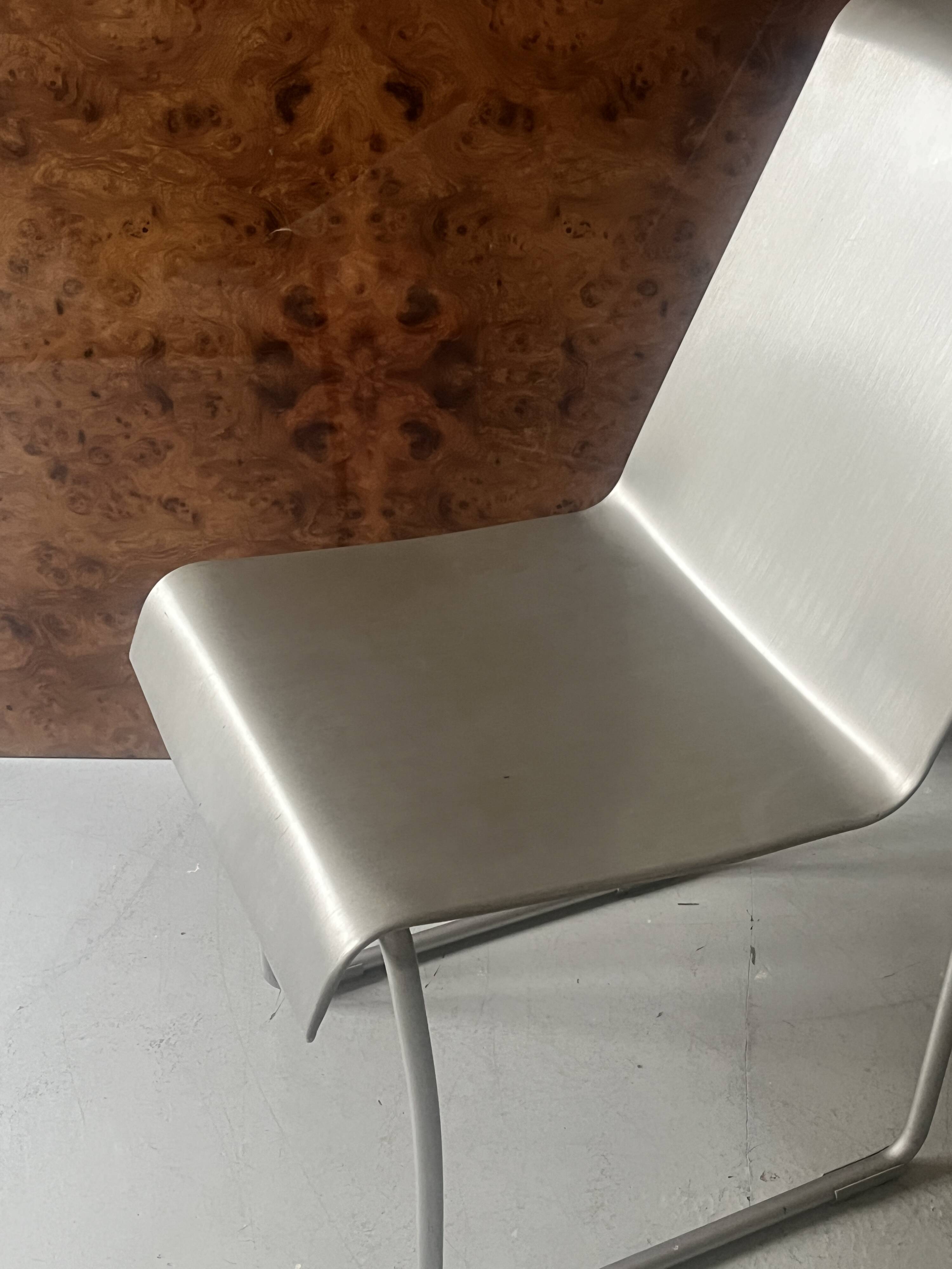 SUPERLIGHT chrome metal chair by Frank Gerhy, Edition Emeco USA