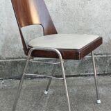 Series of 6 stackable chairs Baumann model Manhattan