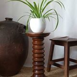 Vintage Charles Dudouyt style wooden side table