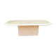 Coffee table in travertine