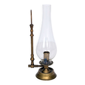 Victorian style chandelier, Brass candle holder with glass globe