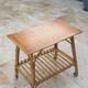Wheeled rattan dessert trolley