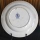 6 old mismatched deep plates Terre de Fer, glass and blue colors
