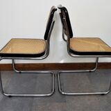 Pair of chairs canned, model b32 by Marcel Breuer