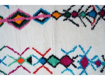 Colorful Berber carpet 244 x 145cm