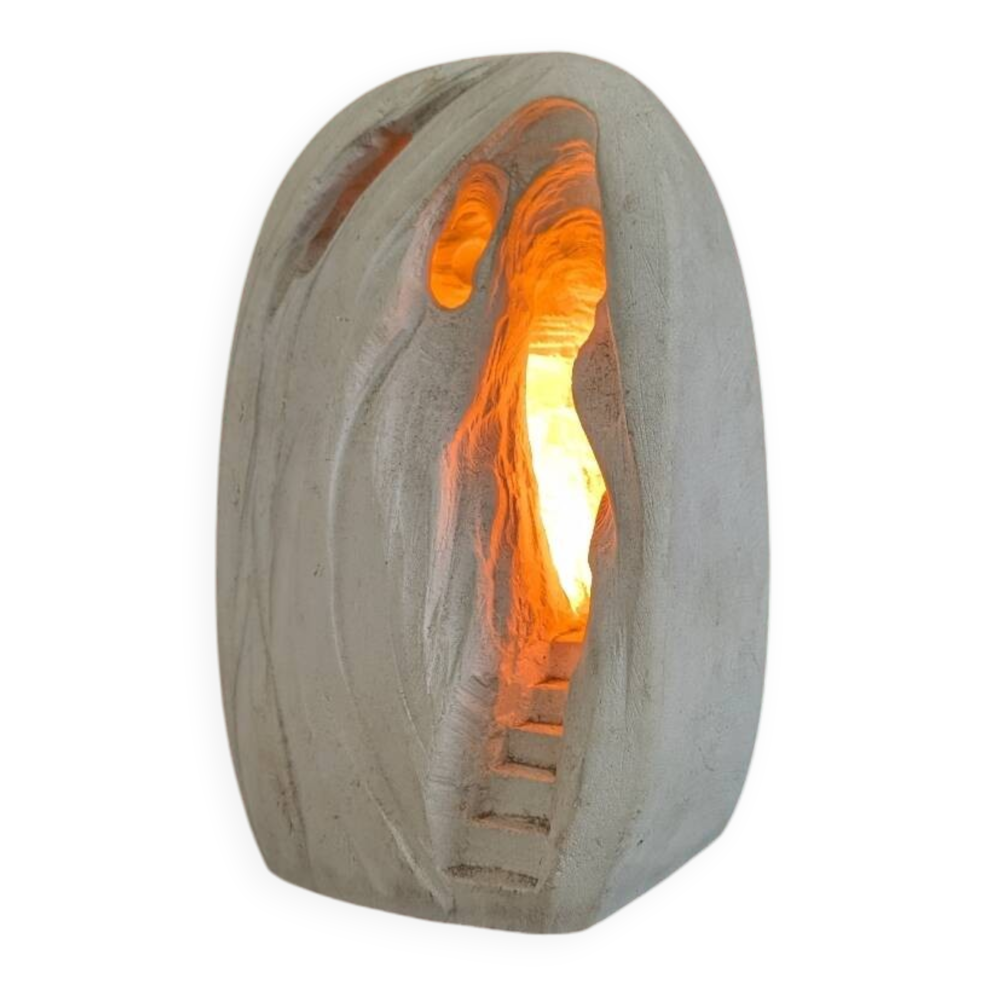 Cave lamp in Chavigny stone - Arsène Galisson