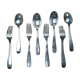 Art Deco housewife 8 silver metal cutlery