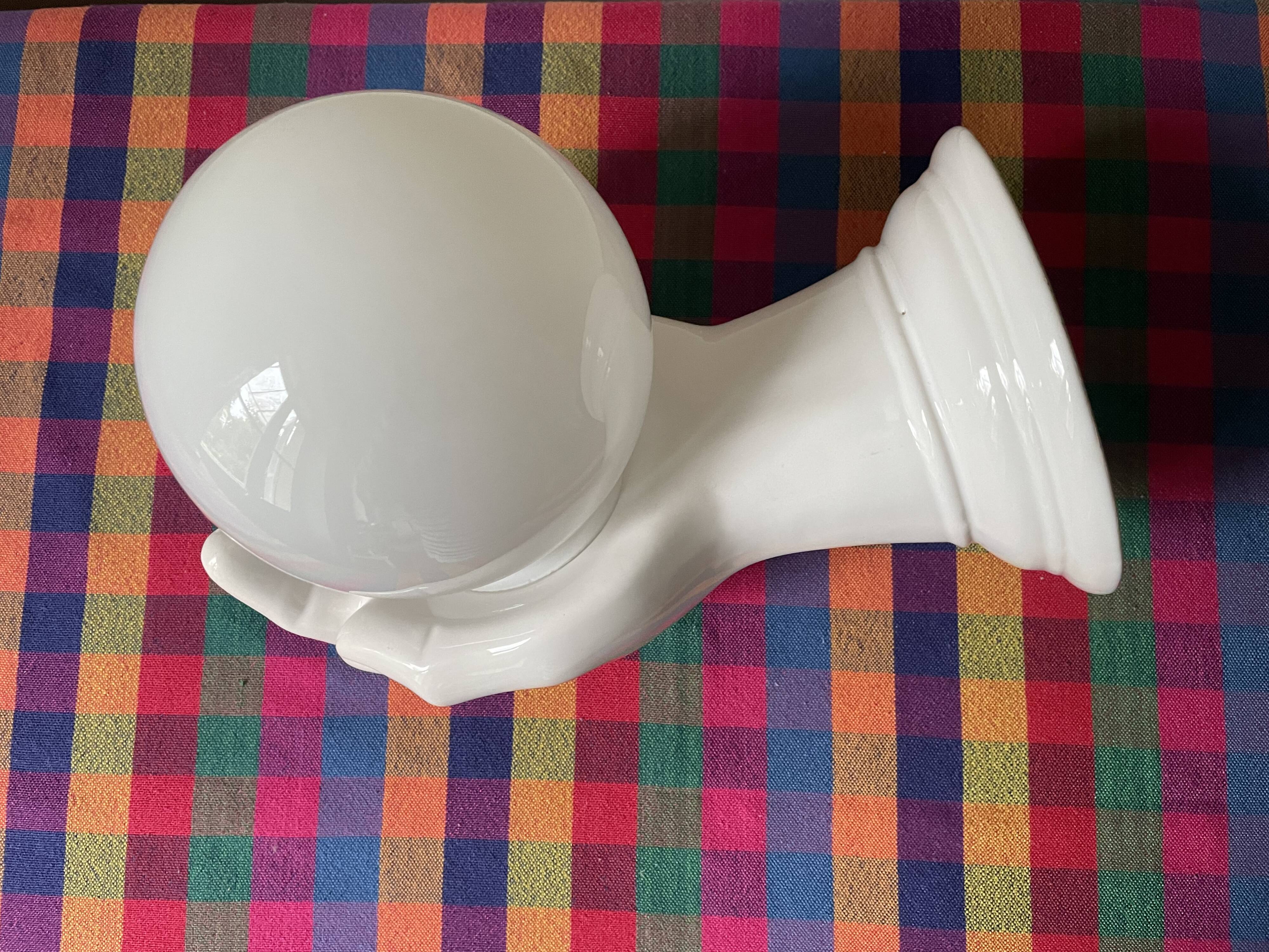 70s ceramic hand wall light
