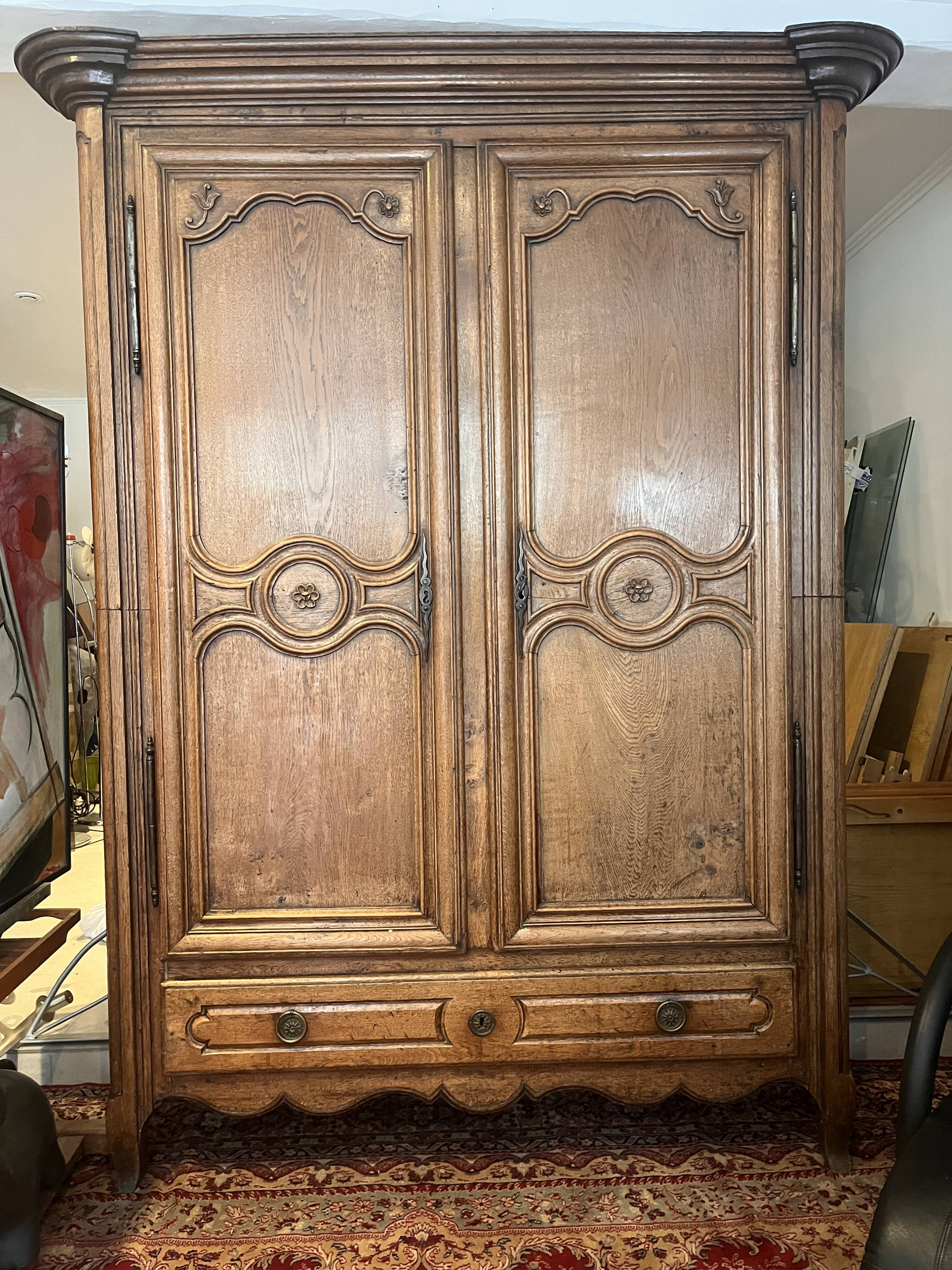 antique oak wardrobe