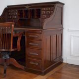 Mahogany cylinder desk
