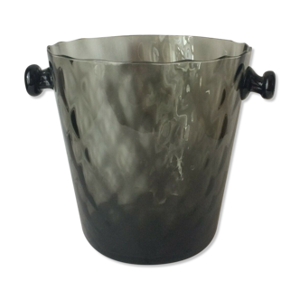 Smoked glass ice bucket