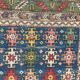 Old Handmade Caucasian rug - 79x119 cm