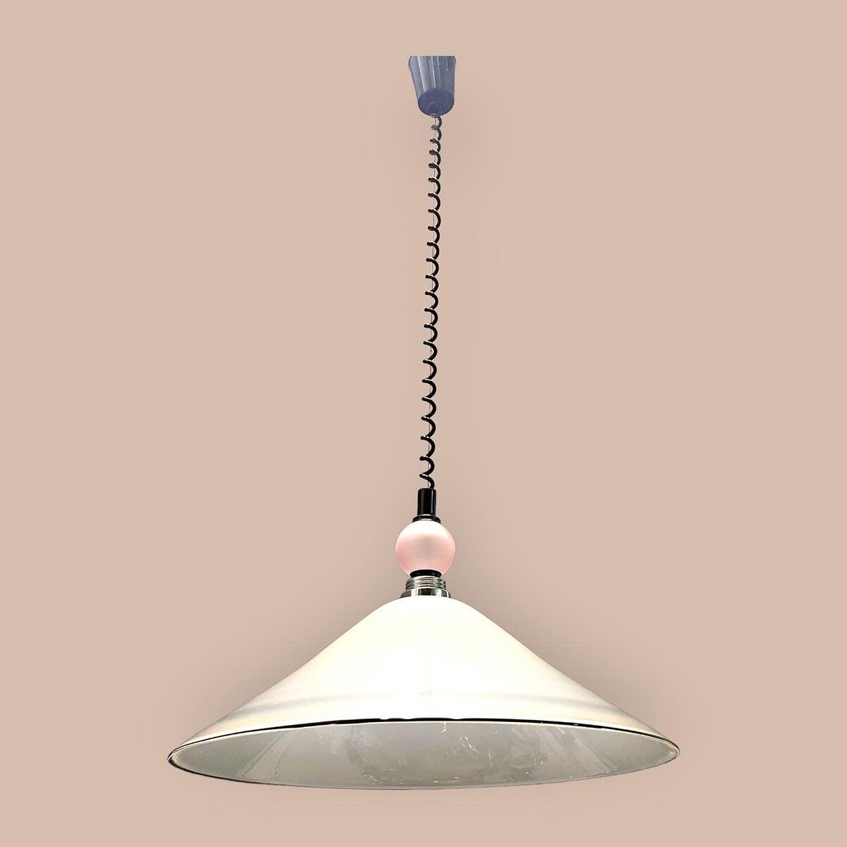 Italian murano glass light pendant, 1970s